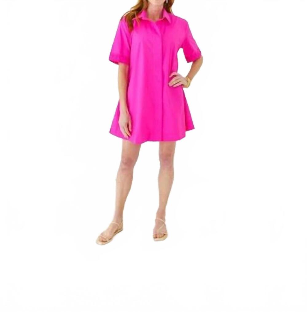NEW CARYN LAWN penny mini dress in fuschia